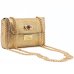 Bolsa Casteliê Casual Brilho Feminina - Dourado