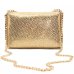 Bolsa Casteliê Casual Brilho Feminina - Dourado