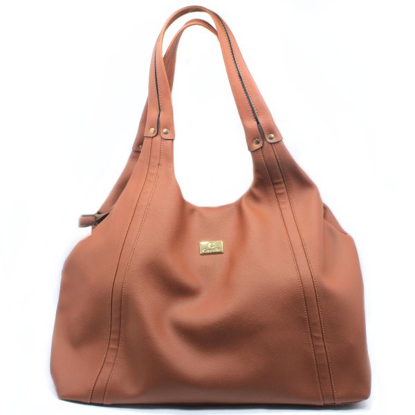 Bolsa Casteliê Casual Clean Feminina - Marrom Claro