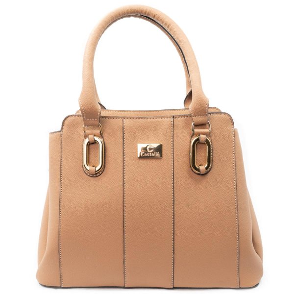 Bolsa Casteliê Casual Detalhes Feminina - Bege