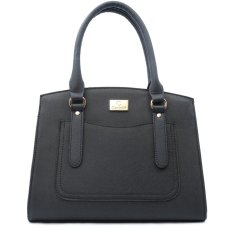 Bolsa Casteliê Casual Detalhes Recortes Feminina - Preto