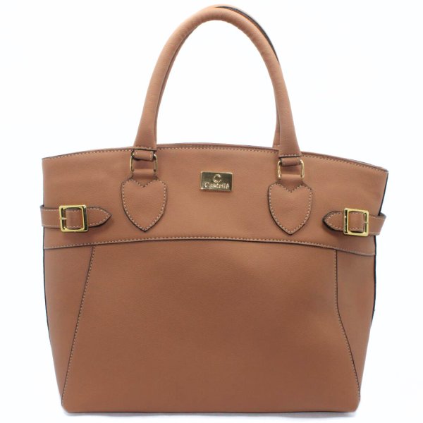 Bolsa Casteliê Casual Fivela Feminina - Marrom Claro