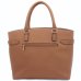 Bolsa Casteliê Casual Fivela Feminina - Marrom Claro