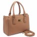 Bolsa Casteliê Casual Lisa Feminina - Marrom Claro