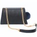Bolsa Casteliê Casual Pompom Feminina - Preto