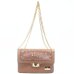 Bolsa Casteliê Casual Strass Feminina - Marrom Claro