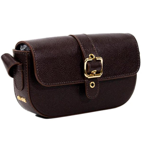 Bolsa Classe Couro Legítimo Bag Clara Feminina - Marrom Escuro