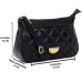 Bolsa Crossbody Classe Couro Legítimo Casual Maia Feminina - Preto