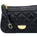 Bolsa Crossbody Classe Couro Legítimo Casual Maia Feminina - Preto