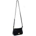 Bolsa Crossbody Classe Couro Legítimo Casual Maia Feminina - Preto