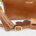 Bolsa Classe Couro Legítimo Malu Bag Charm Feminina - Marrom