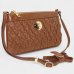 Bolsa Crossbody Classe Couro Legítimo Casual Kelly Feminina - Marrom