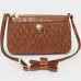 Bolsa Crossbody Classe Couro Legítimo Casual Kelly Feminina - Marrom