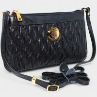 Bolsa Crossbody Classe Couro Legítimo Casual Kelly Feminina - Preto