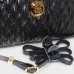 Bolsa Crossbody Classe Couro Legítimo Casual Kelly Feminina - Preto
