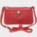 Bolsa Crossbody Classe Couro Legítimo Casual Kelly Feminina - Vermelho