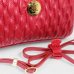 Bolsa Crossbody Classe Couro Legítimo Casual Kelly Feminina - Vermelho