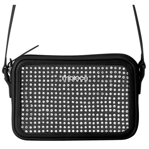 Bolsa Moleca Tiracolo Strass Feminina - Preto