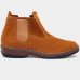 Botina Couro Moreira Espiguete Masculina - Marrom Claro