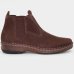 Botina Couro Moreira Espiguete Masculina - Marrom