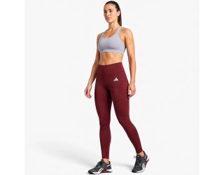 Calça Legging Adidas Com Bolso Feminina - Vinho Calça Legging Adidas Com Bolso Feminina - Vinho