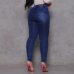 Calça Jeans Vizzary Skinny Cintura Alta Feminina - Azul Royal