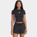 Camiseta Adidas 3 Barras Essentials Slim Feminina - Preto e Branco
