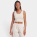 Cropped Adidas Sleeveless Small Logo Essentials Feminino - Bege