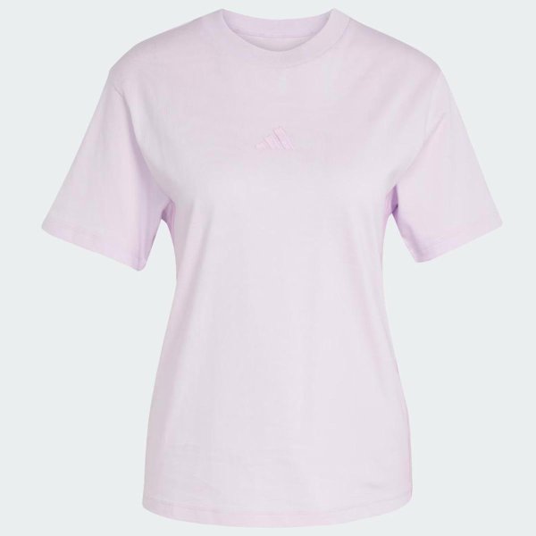 Camiseta Adidas Essential Três Listras Feminina - Lilás