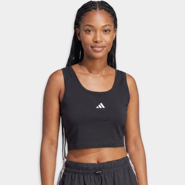 Cropped Adidas Sleeveless Small Logo Essentials Feminino - Preto