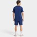 Camiseta Adidas Três Listras Básica Masculina - Azul e Branco