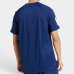 Camiseta Adidas Três Listras Básica Masculina - Azul e Branco