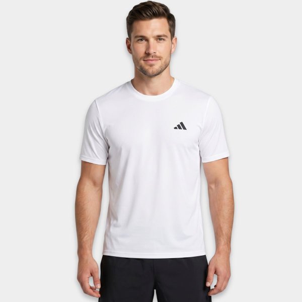 Camiseta Adidas Workout Essentials Base Masculina - Branco