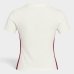 Camiseta Adidas 3 Barras Essentials Slim Feminina - Marfim e Vinho