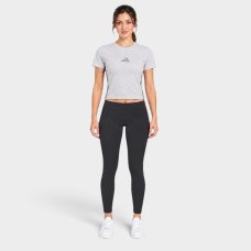 Camiseta Adidas 3 Barras Essentials Slim Feminina - Cinza