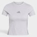 Camiseta Adidas 3 Barras Essentials Slim Feminina - Cinza