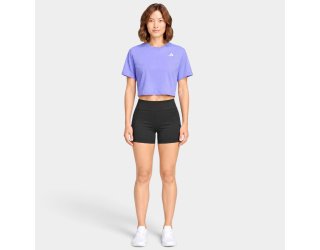 Cropped Adidas Workout Essentials Min Tee Feminino - Roxo Cropped Adidas Workout Essentials Min Tee Feminino - Roxo