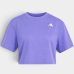 Cropped Adidas Workout Essentials Min Tee Feminino - Roxo