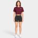 Cropped Adidas Workout Essentials Min Tee Feminino - Vinho
