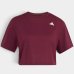 Cropped Adidas Workout Essentials Min Tee Feminino - Vinho
