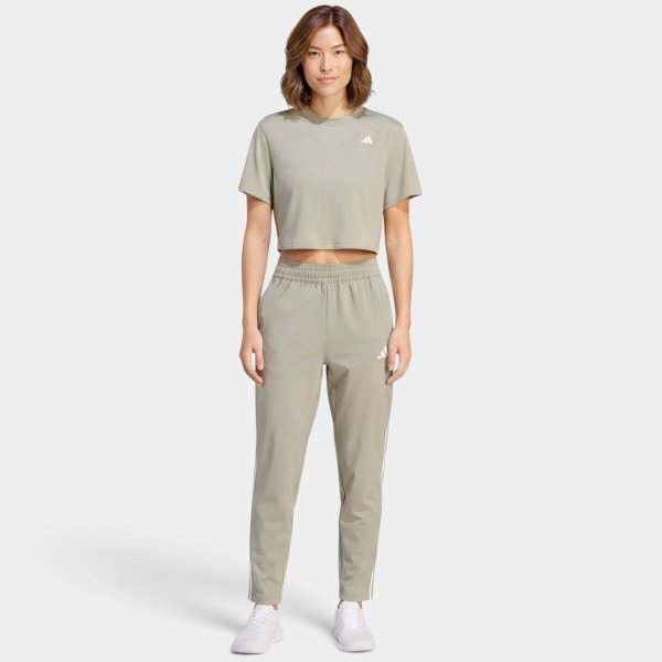 Cropped Adidas Workout Essentials Min Tee Feminino - Verde