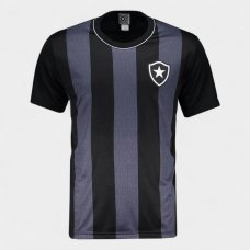 Camisa Botafogo Braziline Intenso Masculina - Preto e Cinza Camisa Botafogo Braziline Intenso Masculina - Preto e Cinza