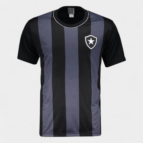 Camisa Botafogo Braziline Intenso Masculina - Preto e Cinza
