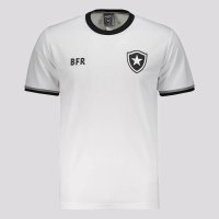 Camisa Botafogo Braziline Sensação Masculina - Branco e Preto