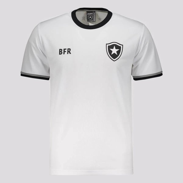 Camisa Botafogo Braziline Sensação Masculina - Branco e Preto