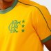 Camiseta Flamengo Básica Zico Destino Masculina - Amarelo e Verde
