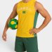 Regata Brasil Brisa Masculina - Amarelo e Verde