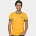 Camiseta Braziline Brasil Saga Masculina - Amarelo e Verde