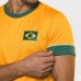 Camiseta Braziline Brasil Saga Masculina - Amarelo e Verde