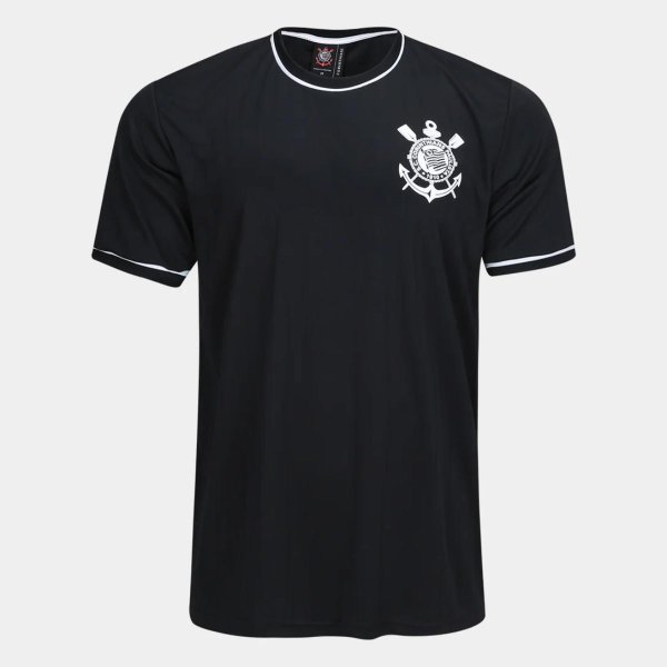 Camiseta Corinthians Arte Masculina - Preto